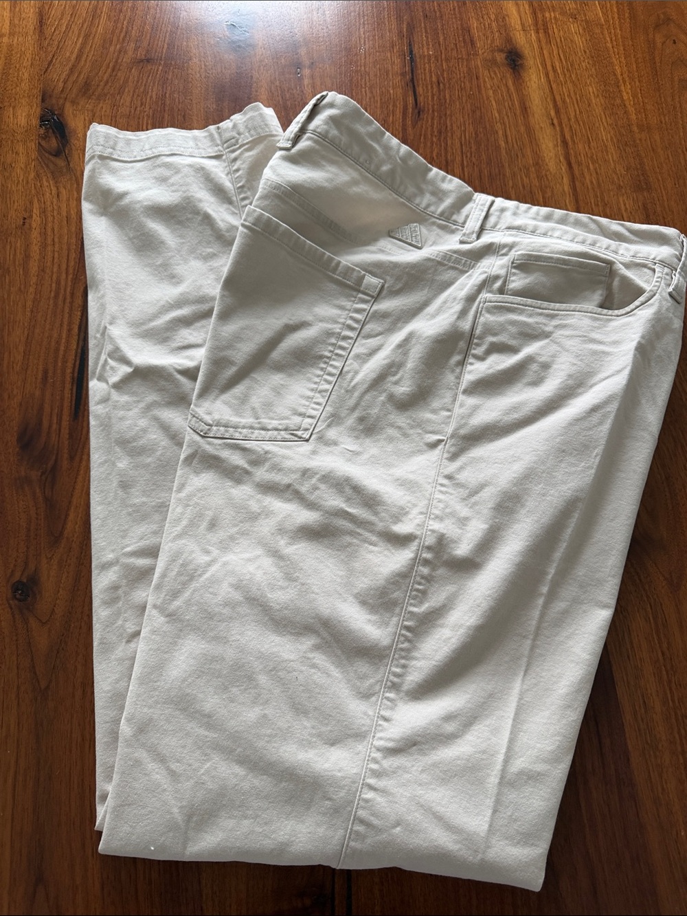 Men's Casual Adidas Golf Pants in Cream Size 36x32